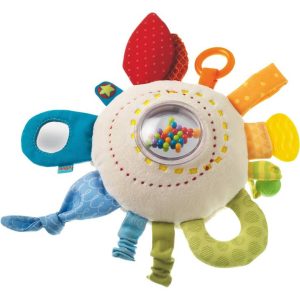 Teether Cuddly Rainbow Round