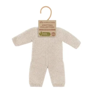 Knitted Pajamas for Dolls 15'' inch - Linen