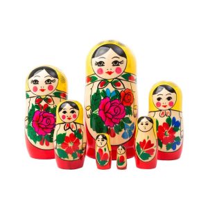 Authentic Russian Semenov Doll 7pc./6