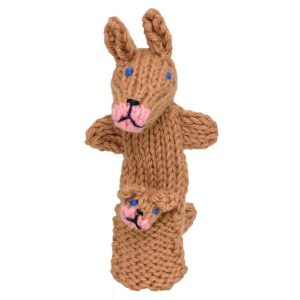 Organic Cotton Finger Puppet - Natural Toy