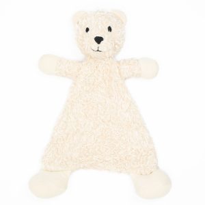 Organic Flat Faux Fur Benny Snuggle Bear Sherpa Toy