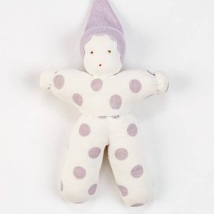 Organic Baby's First Waldorf Doll - Lavender Dot