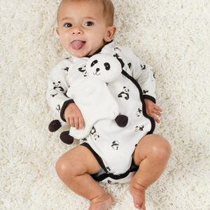 Organic Baby Flat Panda Toy