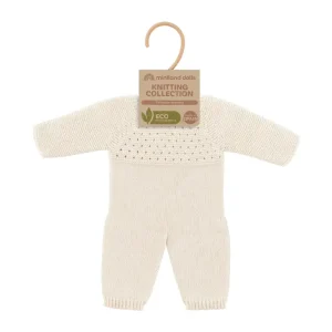 Knitted Pajamas for Dolls 15 3/4'' inch - White