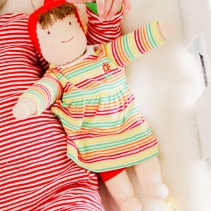 Organic Jill Waldorf Dress Up Doll - Multicolor Stripe