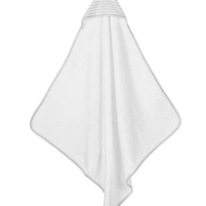 Organic Baby Grey Deluxe Hooded Towel